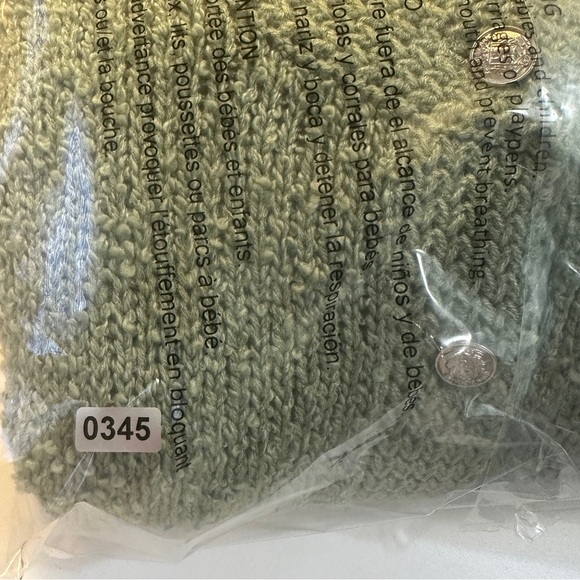 Vtg Blair Boutique Cardigan Sweater Knit Large Sage Green Y2k Coastal Grandma - Picture 8 of 8